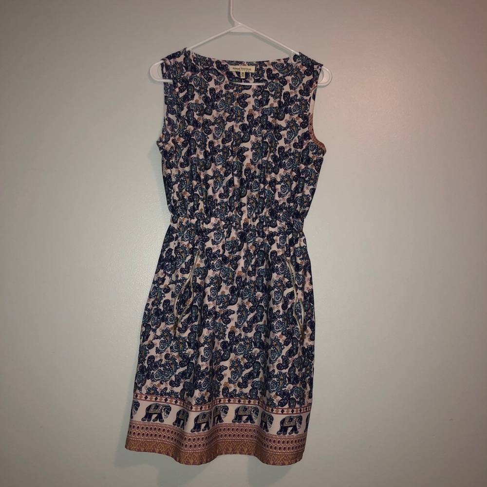 Simple blue dress